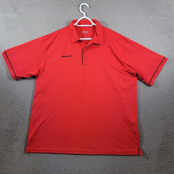 Schnucks Shirt Mens 2XL Red Polo Dri Express Employee Crew Uniform Replacement - Picture 1 of 12